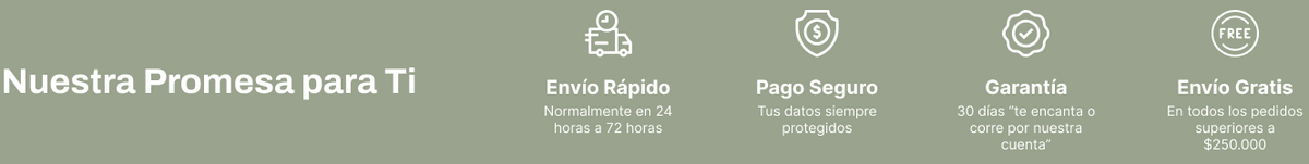 Nuestra Promesa Para Ti: Envio Rápido, Pago Seguro, Garantía, Envio Gratis